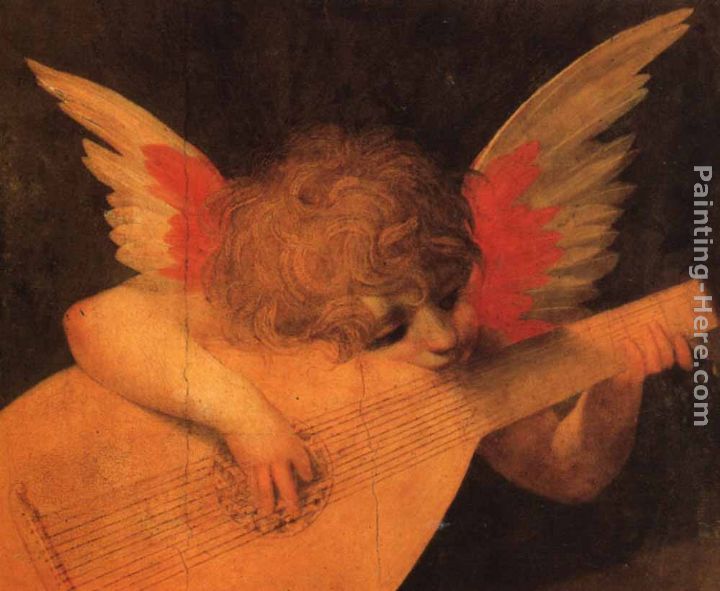 Musician Angel painting - Rosso Fiorentino Musician Angel art painting